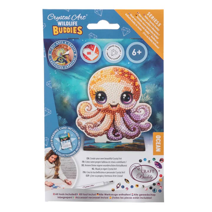 Outset Games and Cobble Hill Puzzles - Wholesale DIY Craft Kit - Kids - Full Display - CA Buddies: Ocean (assorted 30 in PDQ)21