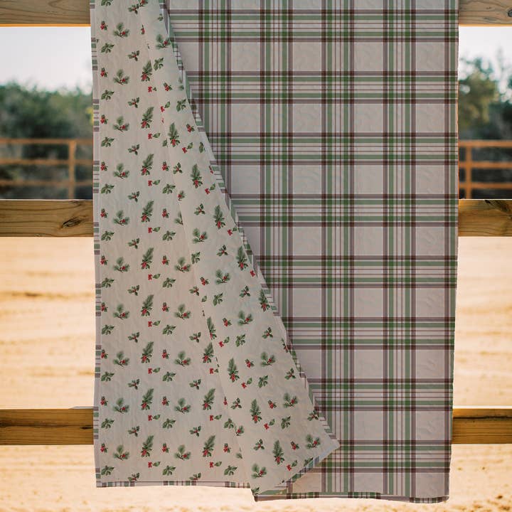 Ida Mae Home - Wholesale Quilt - Carrie Plaid Linen Quilt0