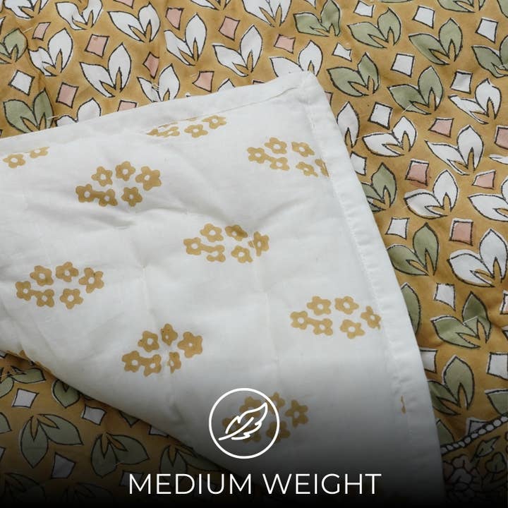 Fabdivine - Wholesale Quilt - Unique Block Print Cotton Warm Throw Quilt Blanket -QUILT -75