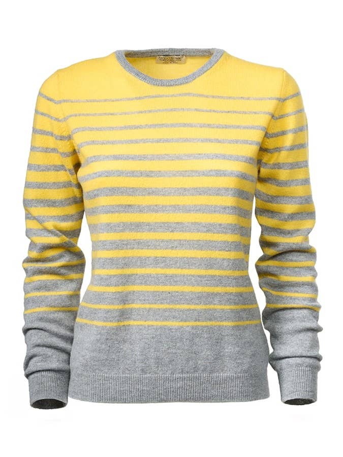 Maglione rasato a righe in lana e cashmere for wholesale by Eredi Colombo Srl (Brand Nicki Colombo)