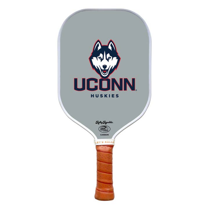 Pagaie de pickleball UConn Huskies Gray Sports Mark (B2B) pour la vente par Rally Republic
