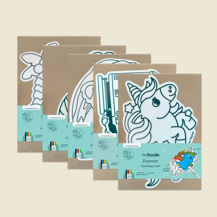 Deluxe Greeting Card Bundle (🎁 plus free display units & Greeting Card) for wholesale by HeyDoodle AUS