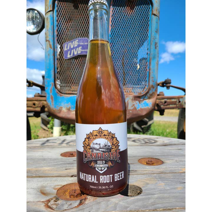 Canalside Soda Co. - Vente Sodas/boissons gazeuses - Root Beer naturel (bouteilles de 750 ml)