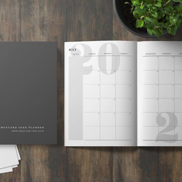 Planificateur de Graines de Moutarde : Enracinez Votre Foi-Charbon pour la vente par Mustard Seed Planner
