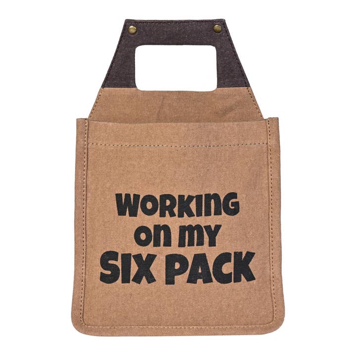 Mona B. - Wholesale Beer/Wine Caddy - Working on my six pack Up-Cycled Canvas Beer Caddy M-6549