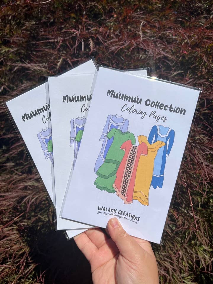Mu'umu'u Coloring Books for wholesale by Iwalanis Creations