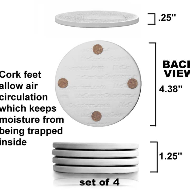 McCarter Coasters - Wholesale Coasters - Sand Dollar Drink Coasters4