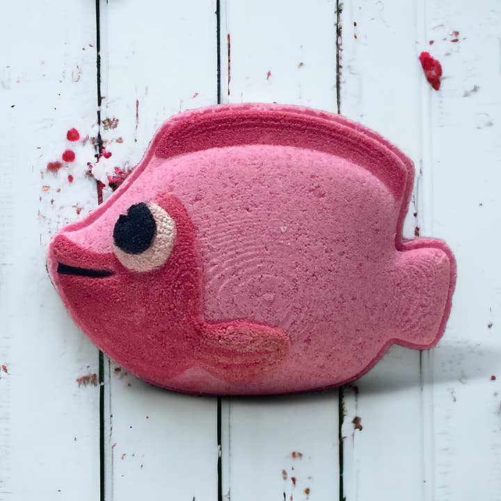 Under the sea Fish Bath Bomb - Pink for wholesale by Calla Lily Cosmetics