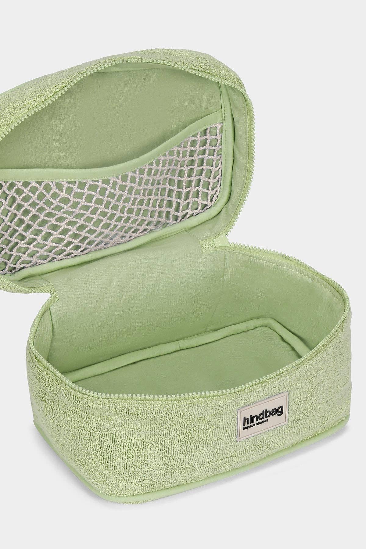 Hindbag - Wholesale Makeup/Cosmetic Bag - Vanity Gaspard Almond Green Sponge2