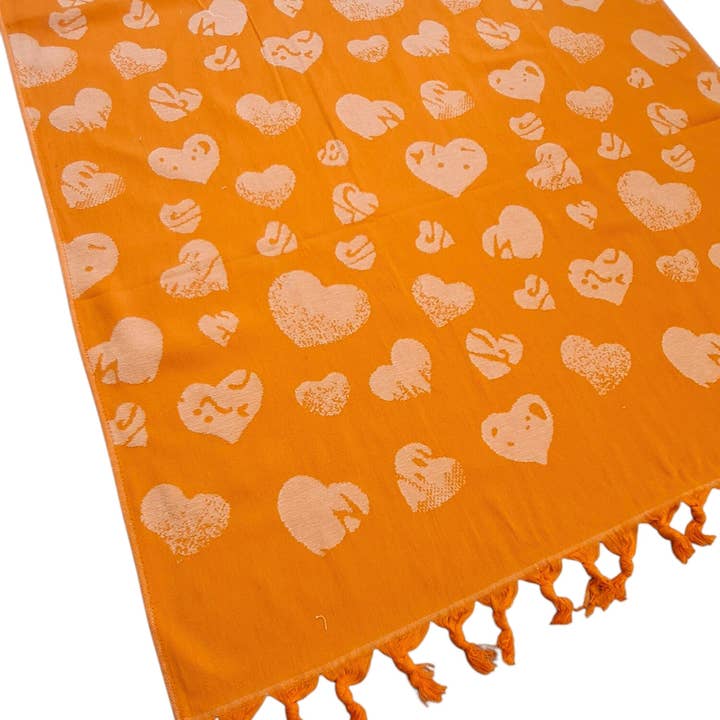 Lunaria Lab - Wholesale Throw/Decorative Pillow - Beach towel in Fouta Cuoricini1