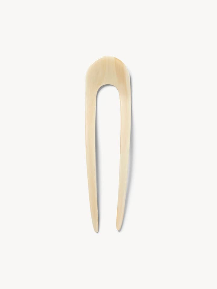 French Hair Pin in Alabaster for wholesale by MACHETE