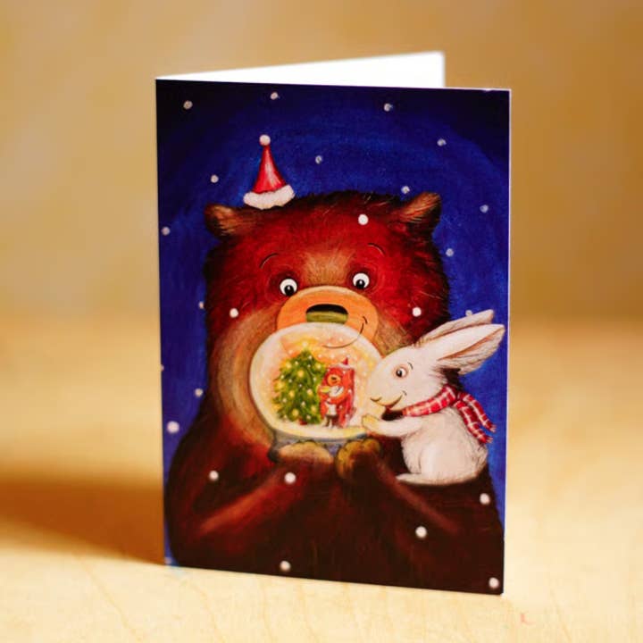 Cartão duplo de Natal por atacado de Frau Inga Malt