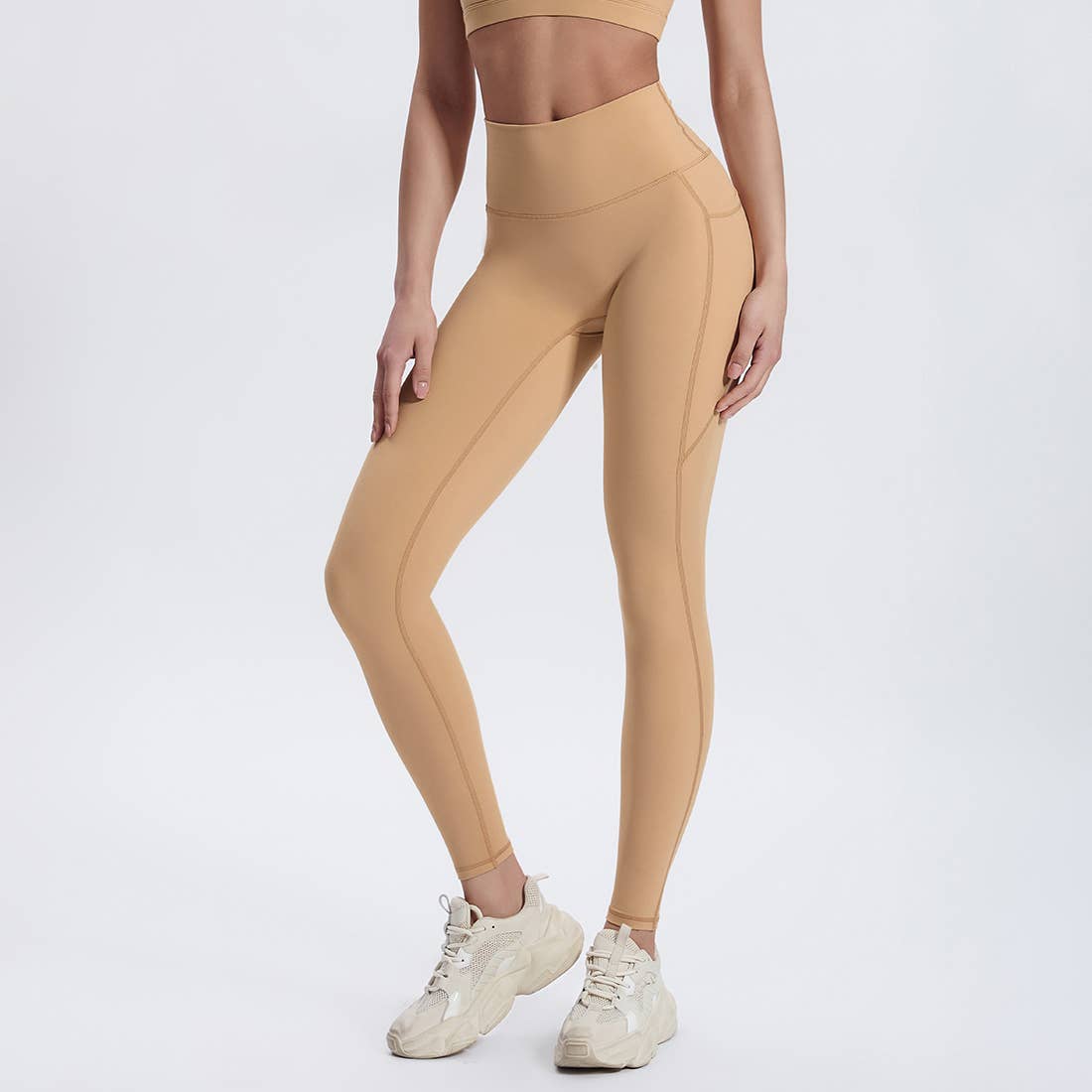 Sodalemon – Leggings de desporto/casuais - Mulher por atacado – Calças de Ioga com Bolsos Laterais para Mulheres, Leggings Desportivas sem Costura Frontal19