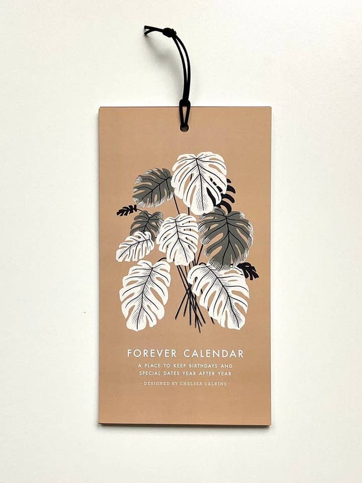 Retro Plants Forever Calendar for wholesale by Chelsea Calkins Design