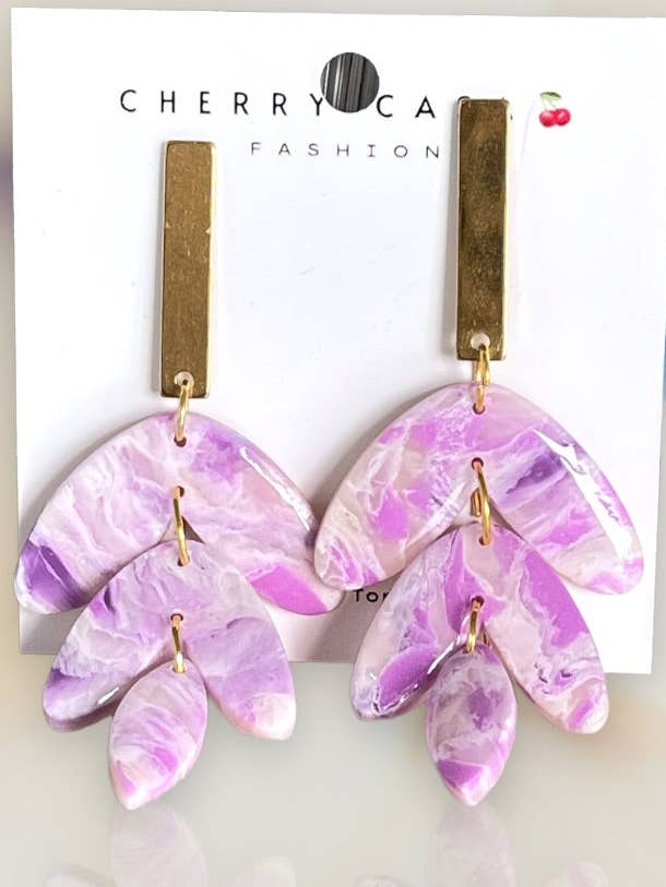 HANDCRAFTED - Gazelle Polymer Clay Chandelier Earring for wholesale by Cherry Casa