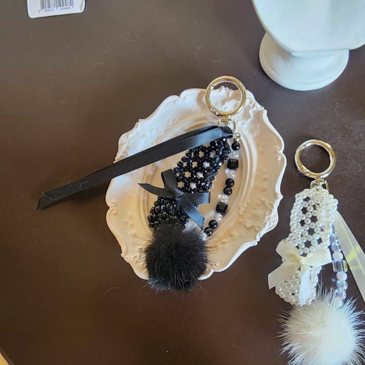 MOND HAUS - Wholesale Keychain - Women's - Lucienne Keychain | Coquette Lovely Ballet Shoes Beads Charm3