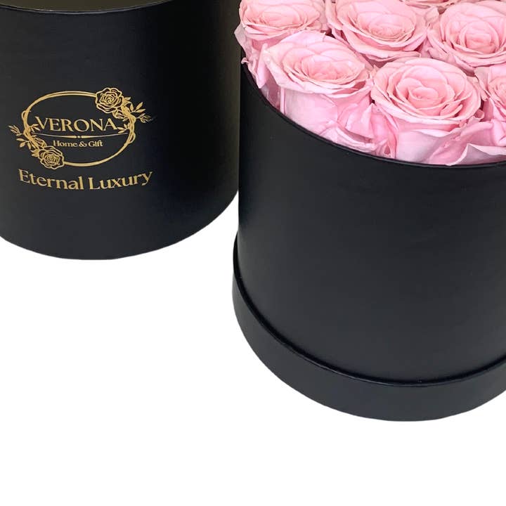 verona home and gift - Wholesale Dried/Pressed Flowers - 24 Real Preserved Roses that Last Forever In Round Box 3