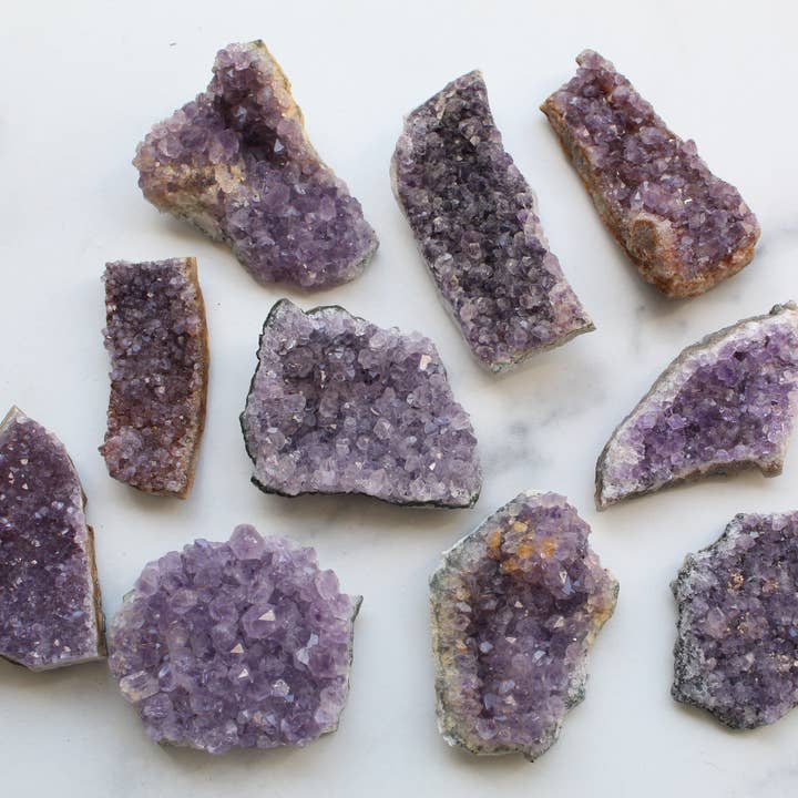 Raw Amethyst crystal pieces for wholesale by Panache