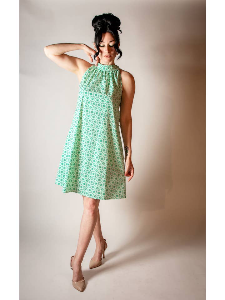 Heart of Haute - Wholesale Dress - Women's - Jane Dress - Deco Flower Tile2