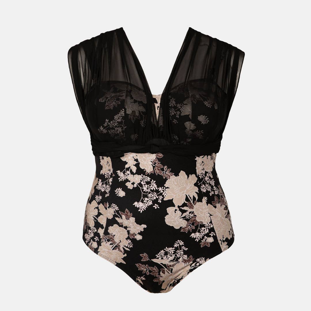 Plus Size Polymorphic One-piece Swimwear Peony for wholesale on Faire0