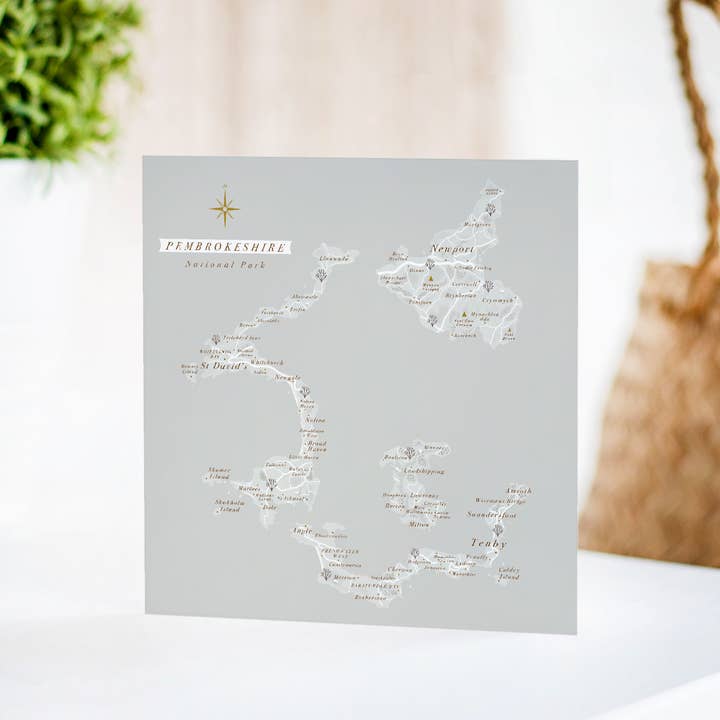 Pembrokeshire Coast National Park Greeting Card for wholesale by Britain Illustrated