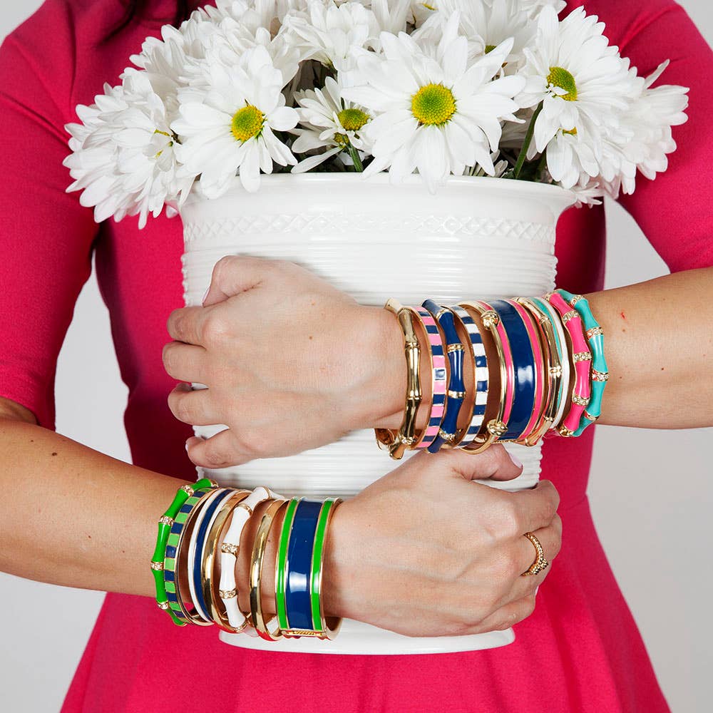 Fornash - Vente Bracelet jonc - Bracelet Enamel Stone Bamboo5