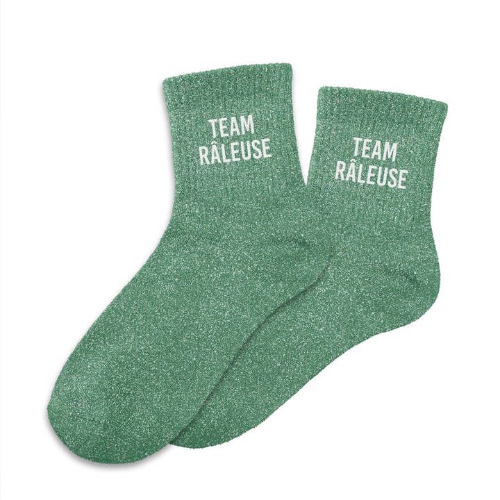 Glitzersocken TEAM RALEUSE Frau Mama Weihnachten für den Großhandel von BALOTTI