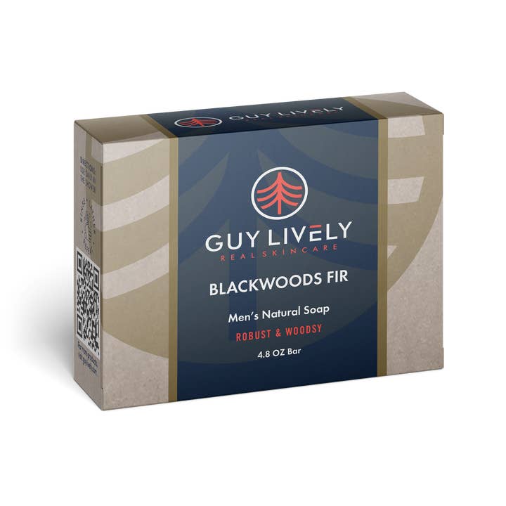 Men's Natural Bar Soap - Blackwoods Fir, 4.8oz, 1pk for wholesale by Guy Lively