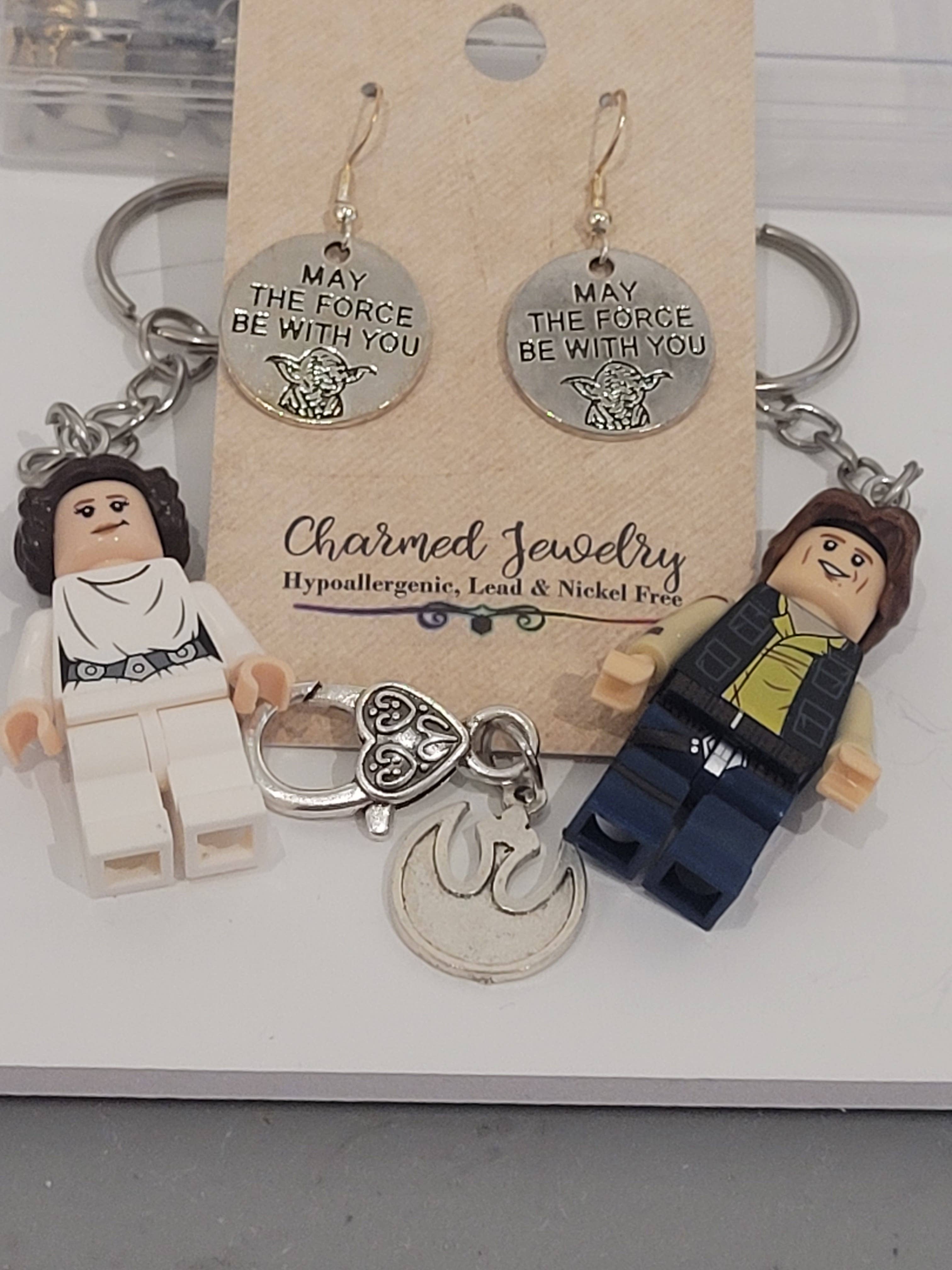 Con-Quest Crafts – wholesale Dangle earrings – Sci-Fi Star Wars Inspired Earrings Necklaces & Zipper Pulls4
