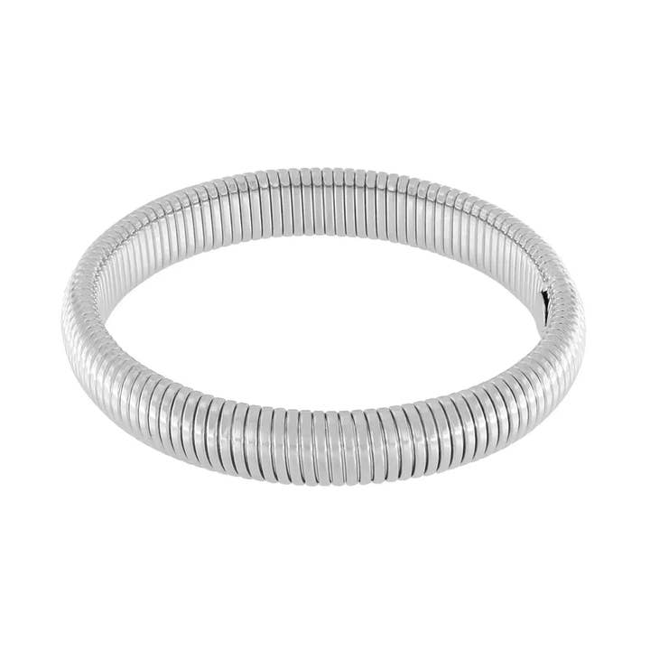 Braccialetto semielastico impermeabile Courage placcato in argento per la vendita all'ingrosso da parte di Dansk Copenhagen