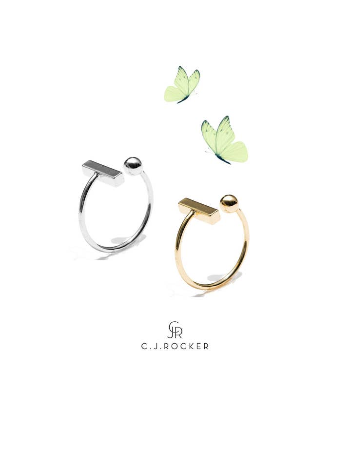 Ensemble de bagues empilables réglables | Or, or rose et argent | Ne ternit pas//Chaque achat contribue à sauver la vie d'une fille pour la vente par C.J.ROCKER