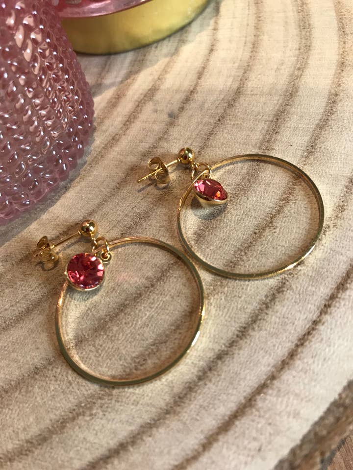 Swarovski kristall örhängen i rostfritt stål för wholesale av Mlle A by Aline L