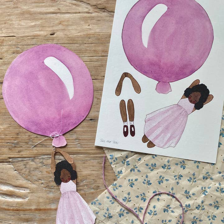 Mobile - light purple balloon with girl for wholesale on Faire0