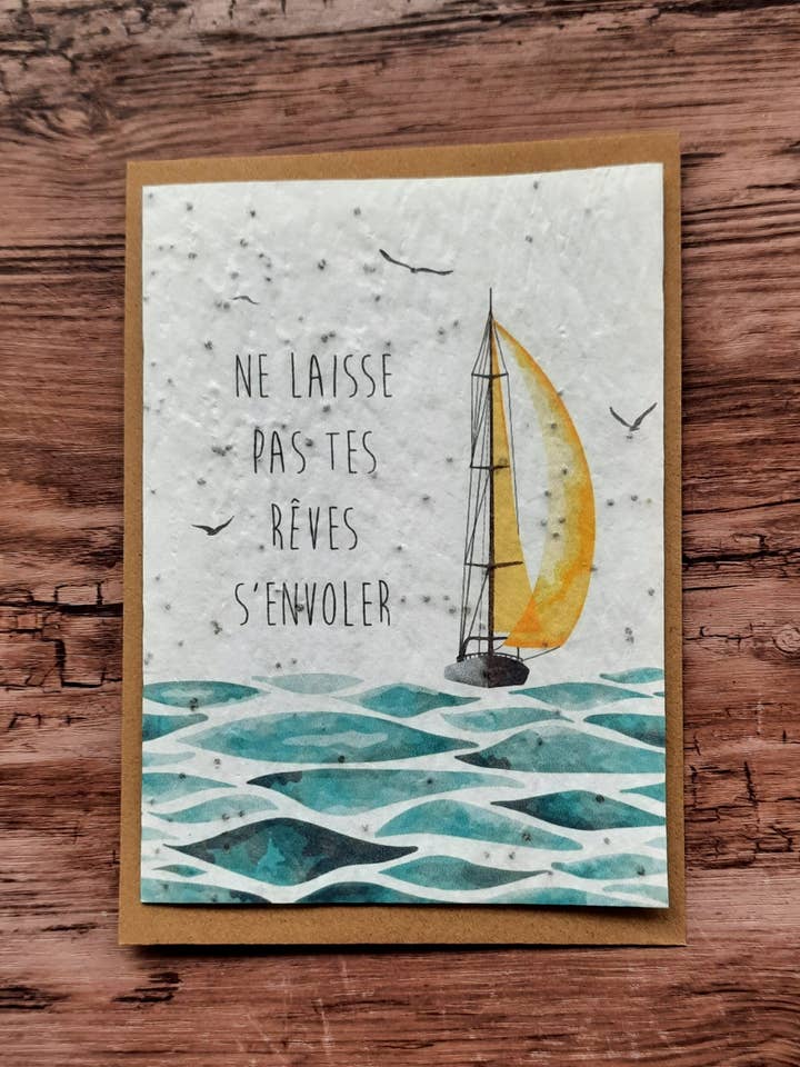 Kort att plantera - Låt inte dina drömmar flyga iväg för wholesale av Des Mots Qui Fleurissent
