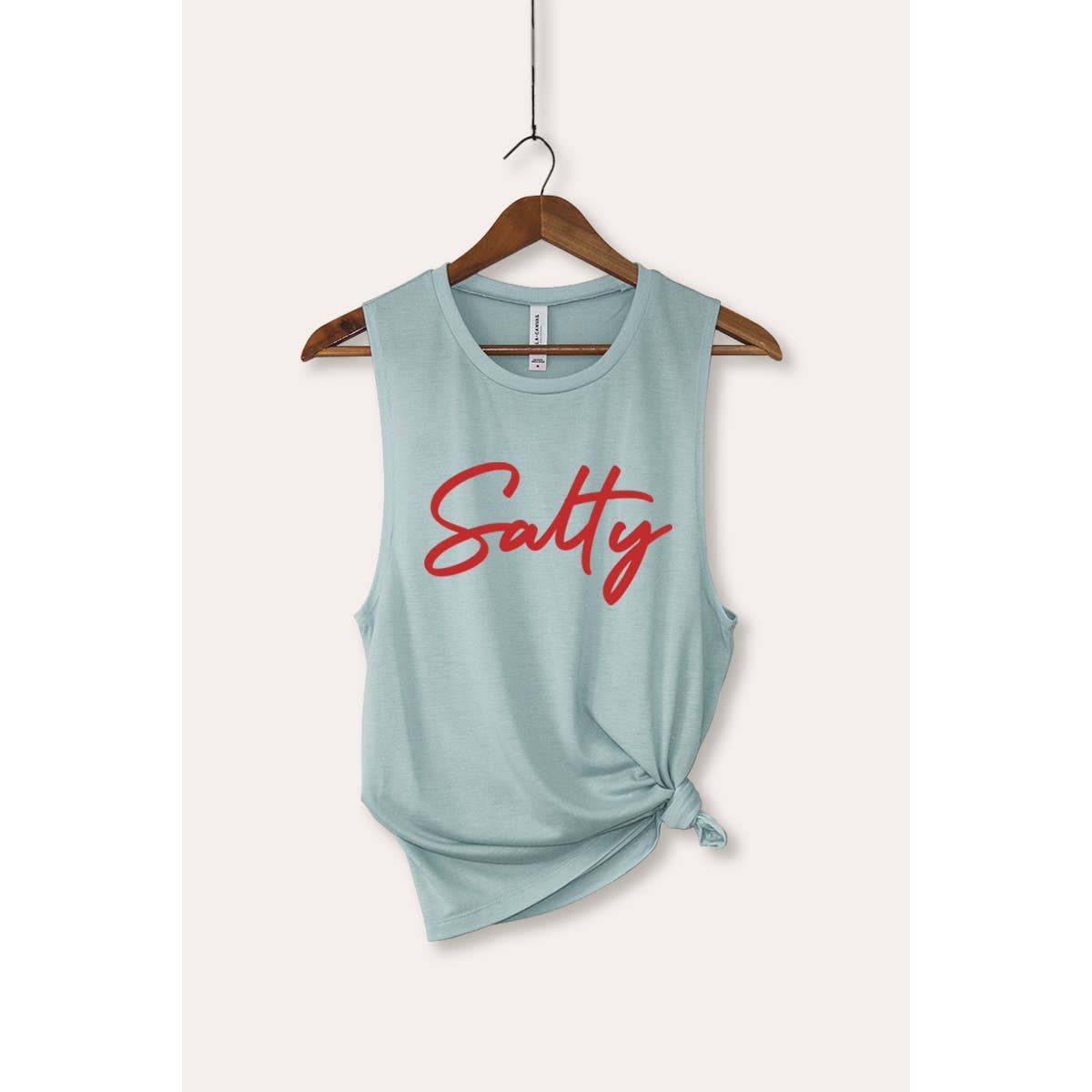 PINK NABI – wholesale Tank top – Women′s – SALTY CURSIVE TYPOGRAPHY GRAPHIC TANK TOP4