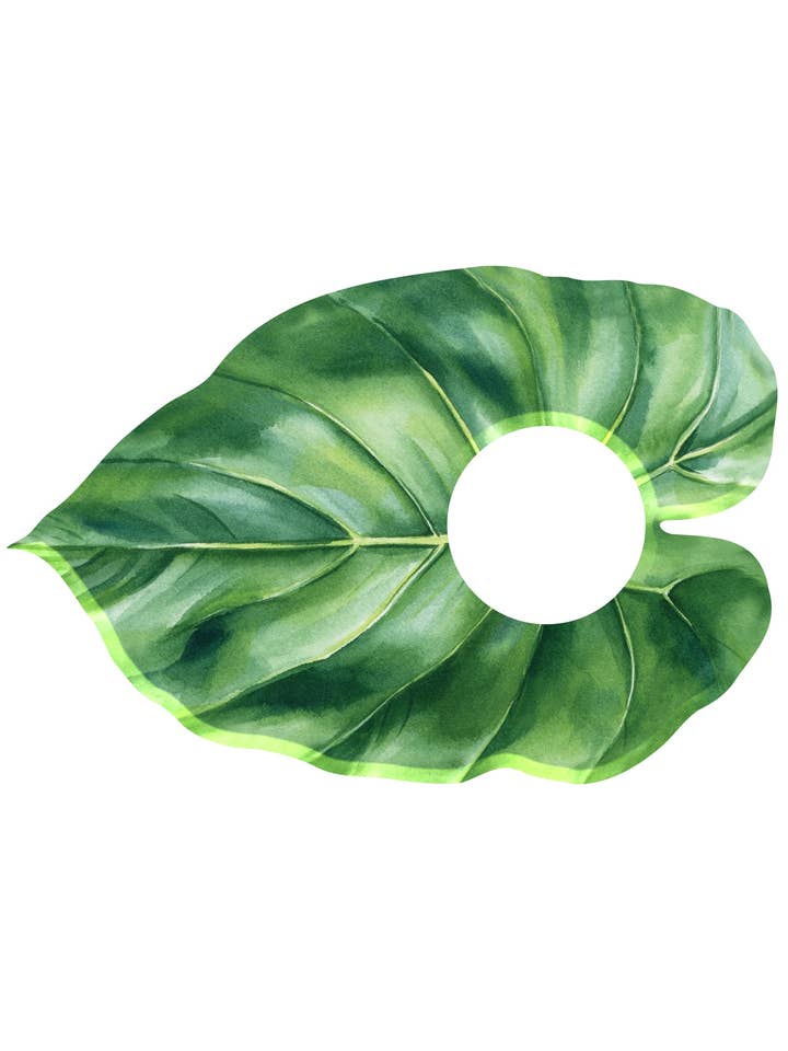 Leaf Acrylic Napkin Rings Set of 6 for wholesale by Sobre Meza