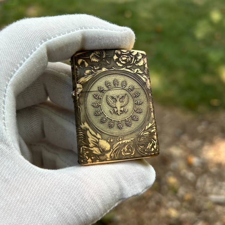 Defcon Supply – wholesale Lighter – John Wick High Table Zippo | Solid Brass Armor Case | Deep Engraved | Made in US6