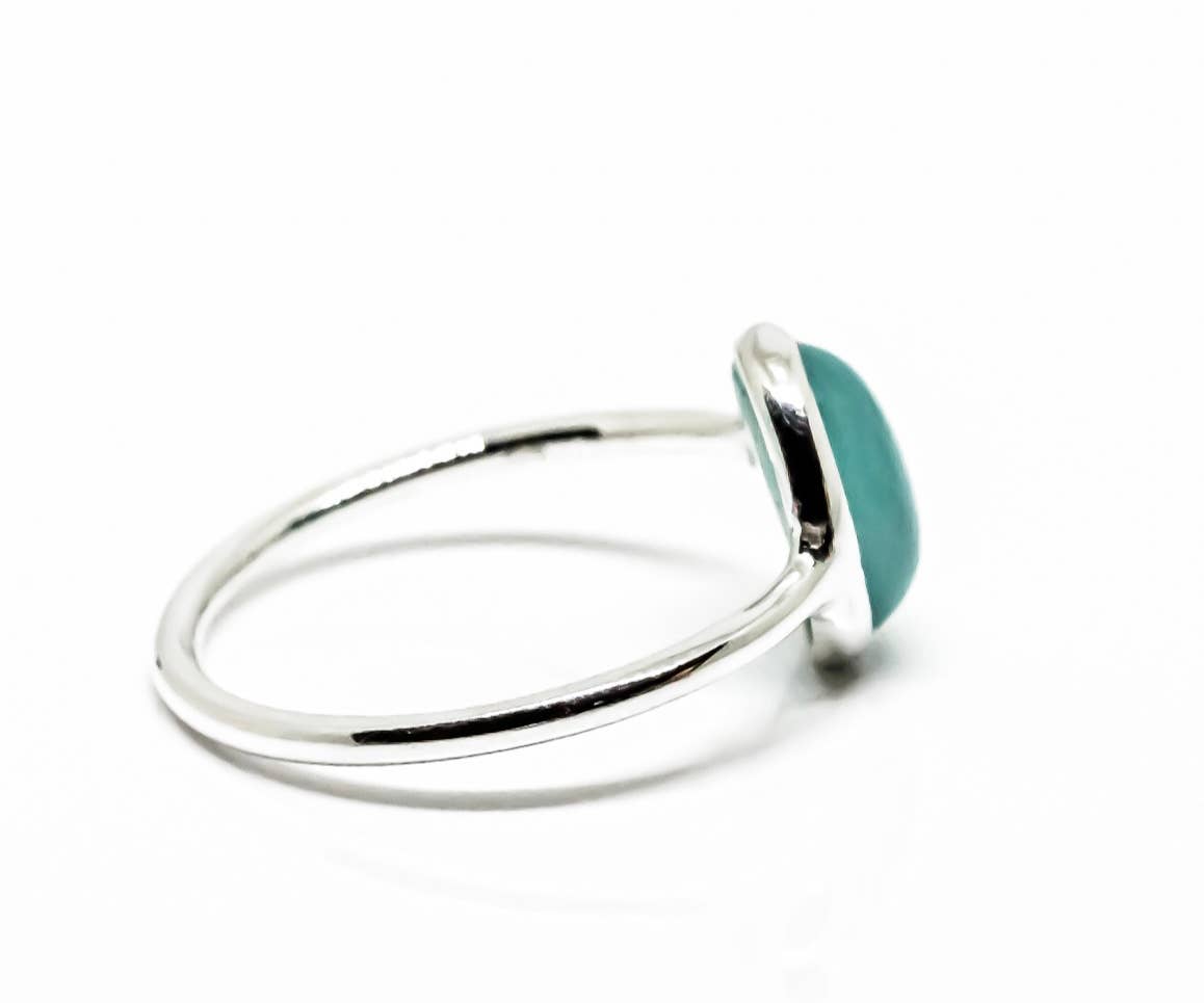 Quasar Gems USA - Wholesale Single Stone/Solitaire Ring - Chalcedony Ring Sterling Silver 925 3