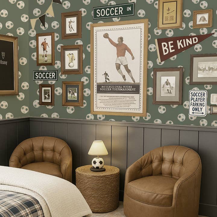 Messi tapet af Hailey Kiefer for engroshandel hos Loomwell Home Goods