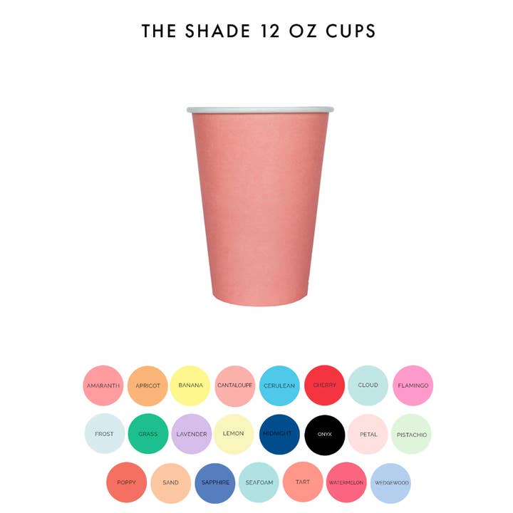 Shades 12-Unzen-Becher — 8 Stück — 23 Farboptionen für den Großhandel von Jollity & Co. + Daydream Society