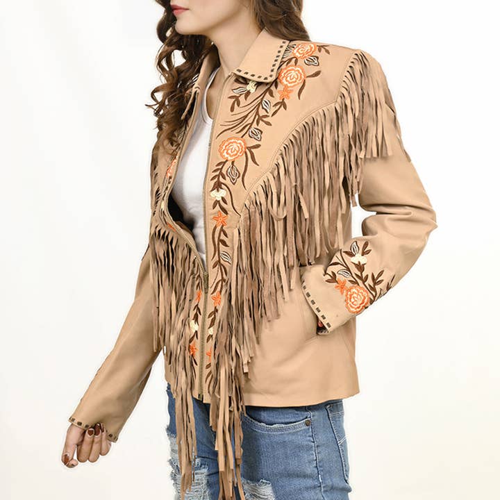 LS Western - Wholesale Shirt Jacket/Shacket - Women’s - ADJKT045 Genuine Leather Women Shirt Jacket Dress3