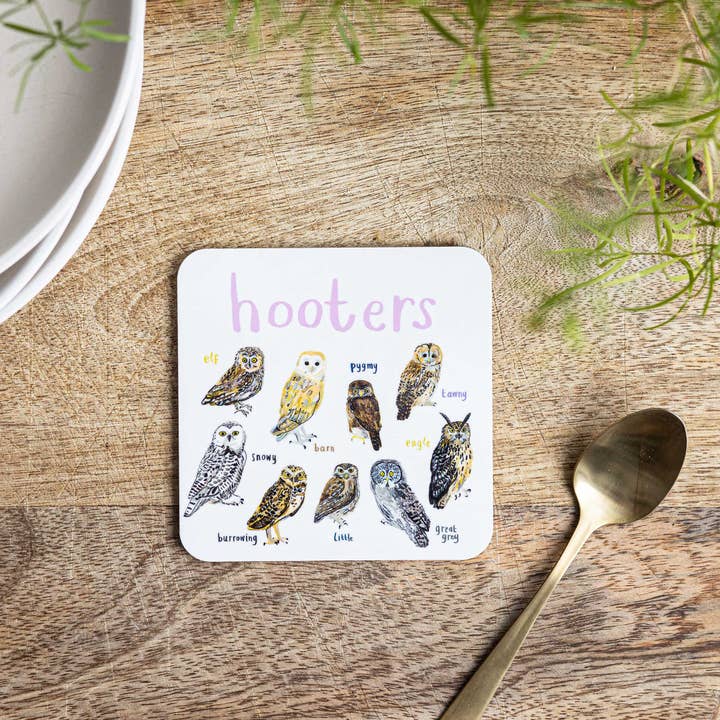 Sarah Edmonds Illustration - Wholesale Coasters - Hooters Bird Coaster7