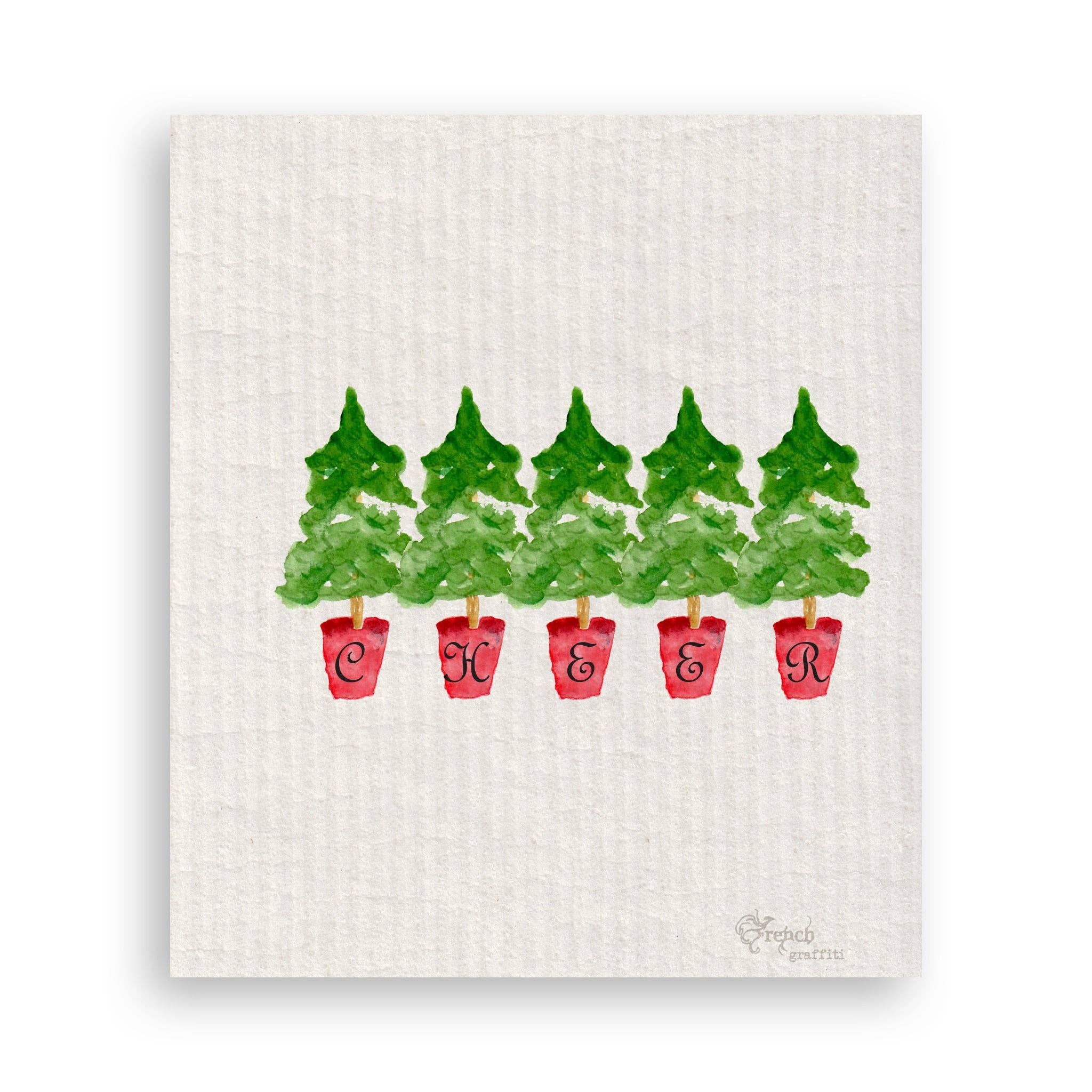 French Graffiti - Vendita all'ingrosso Strofinacci - Topiaria rossa16