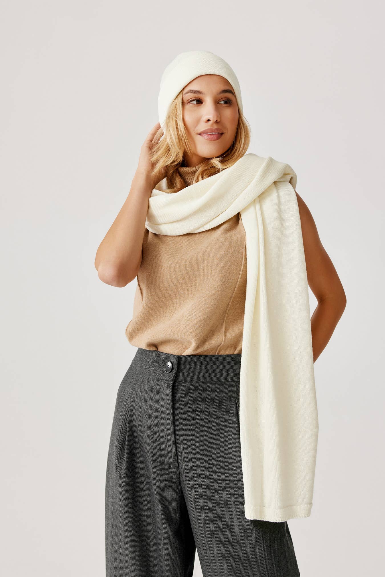 Ander - Vente Bonnet – femme - Bonnet classique NAOMI 100 % laine mérinos TOP SELLER6