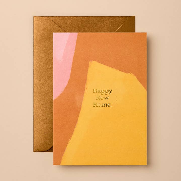 New Home Card | Sustainable Foil Greeting Card for wholesale by Gabrielle & Celine Greeting Cards Australia