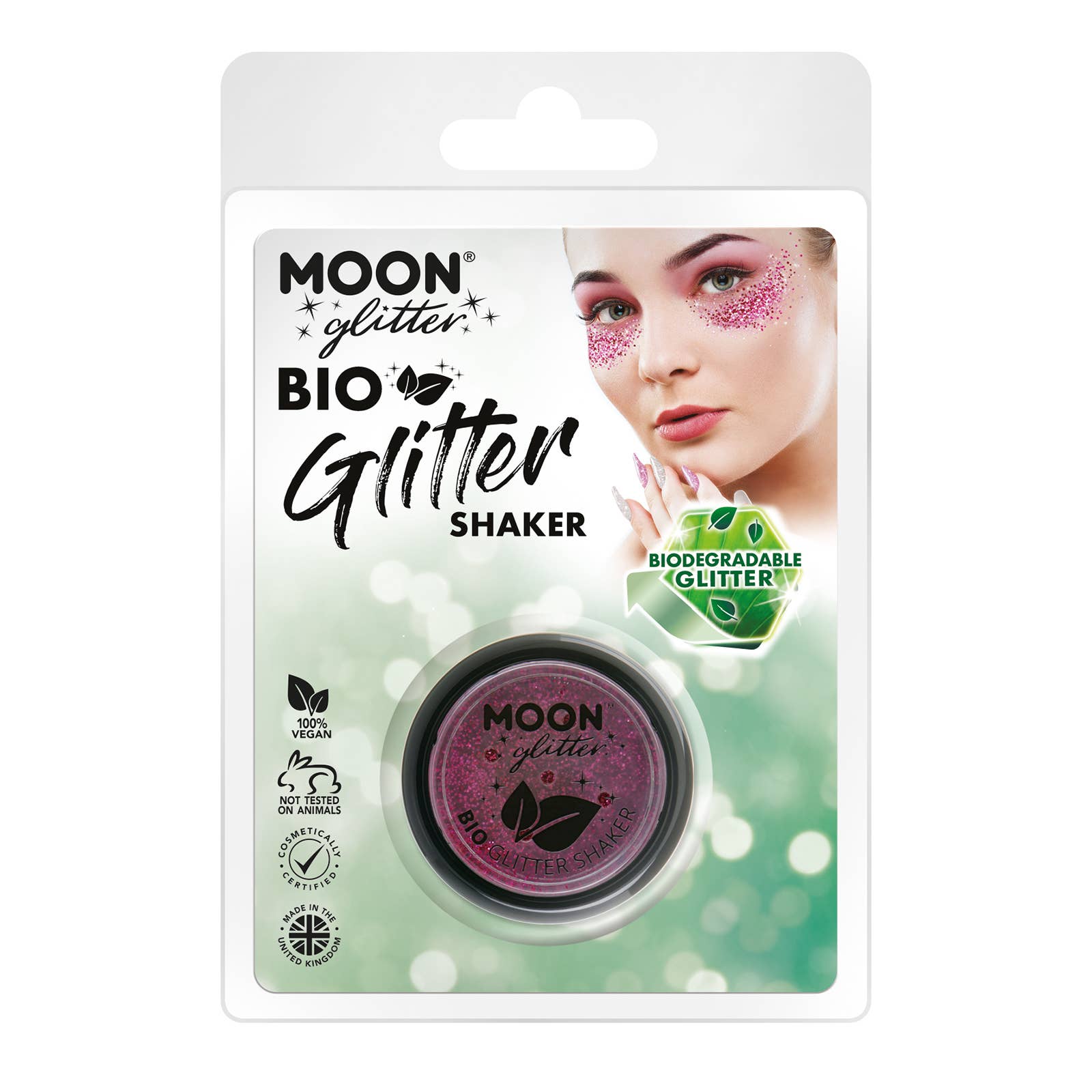 Moon Makeup - Wholesale Body Glitter/Shimmer - Clamshell - BIO Fine Glitter, 5g-environmentally friendly1