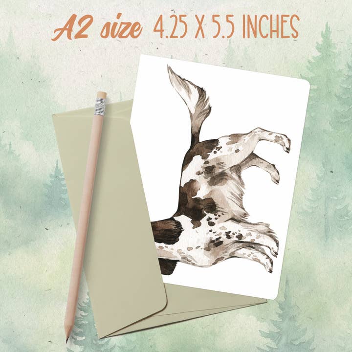 Handmade Springer Spaniel dog greeting card for wholesale by Soul Familiar