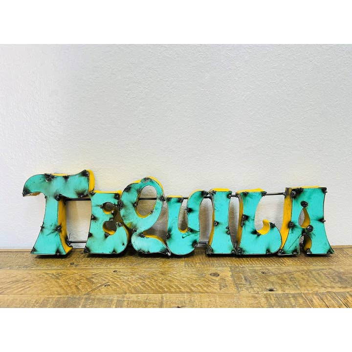 Rustic Farm - Wholesale Sign - Tequila, Assorted Colors, Recycled Metal Sign