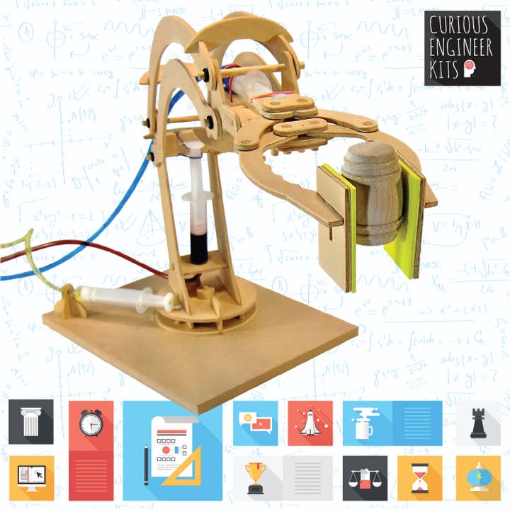 Copernicus Toys - Wholesale DIY Craft Kit - Kids - Robotic Arm Kit |Â
Wooden Engineering Model Building Kit
