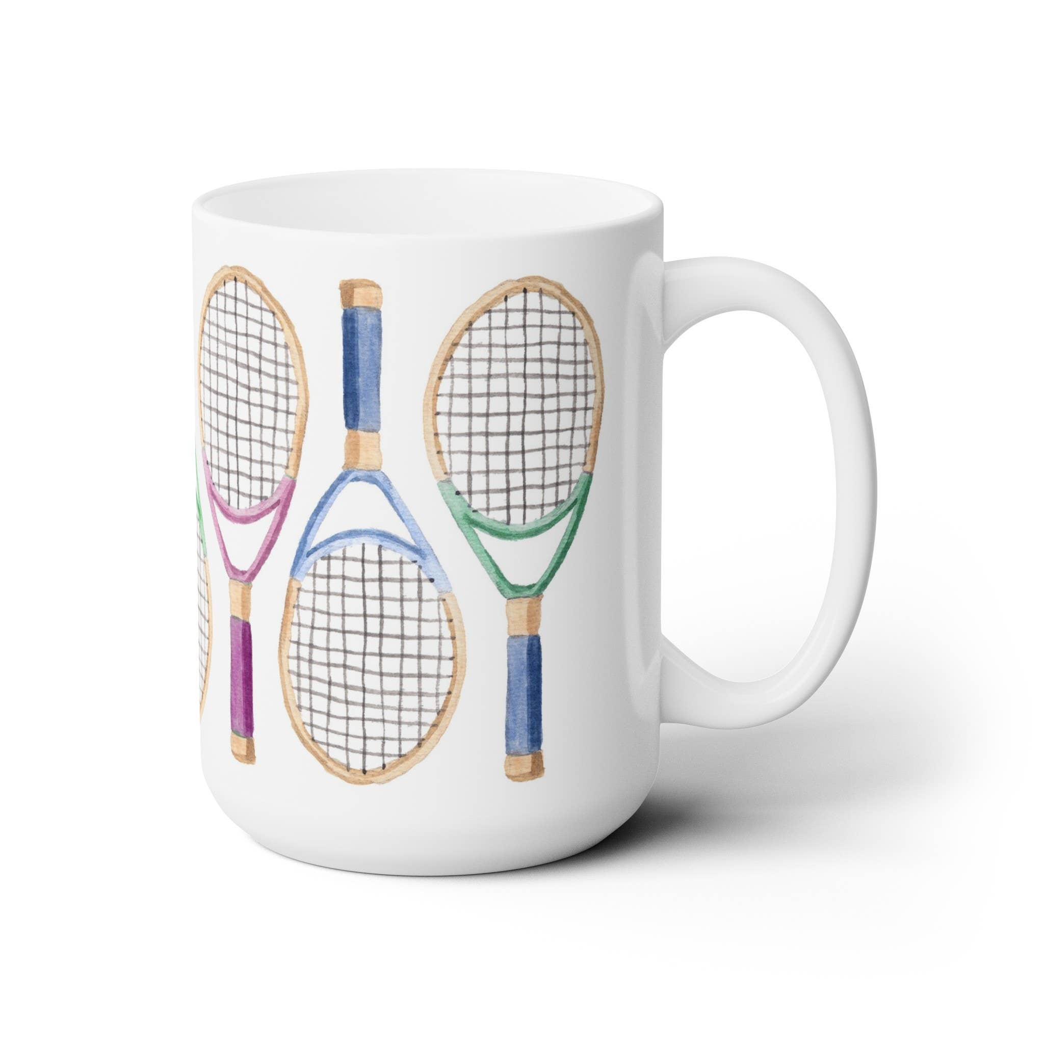 The Muddy Dog - Wholesale Coffee Mug - What A Racquet Tennis Ceramic Mug